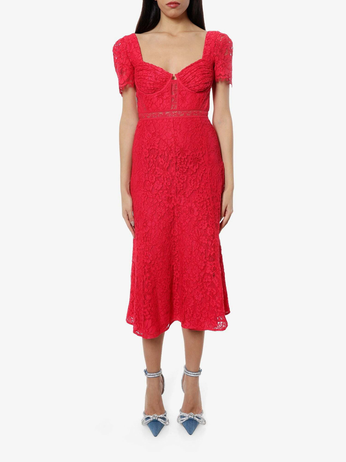 ワンピース SELF PORTRAIT DRESS (PF25047SAP PINK) Women's Dresses, Iconic & Exclusive Styles – self-portrait-US