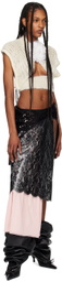 ALL-IN Black & Pink Display Maxi Skirt