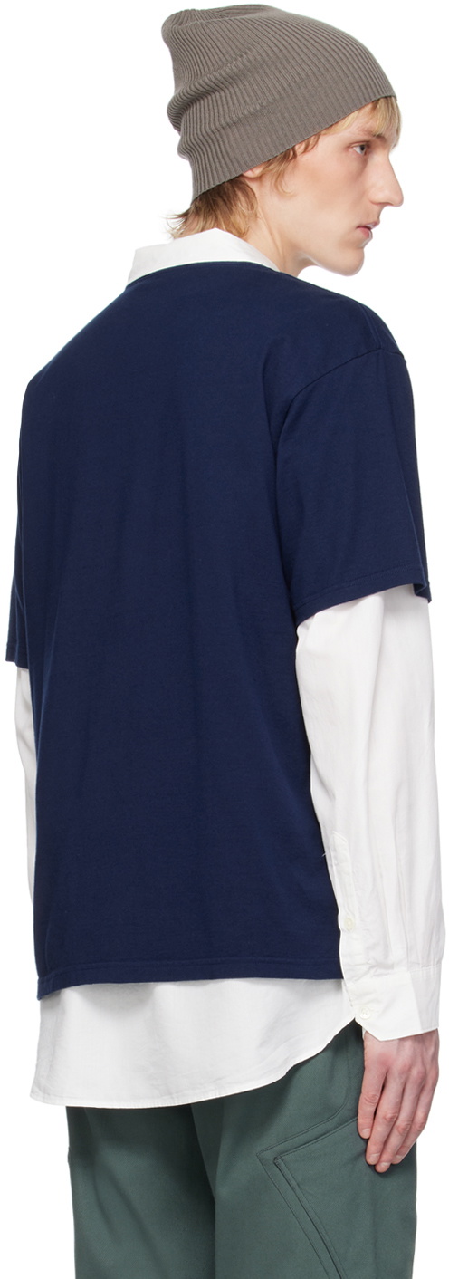 Tシャツ・カットソー UNDERCOVER Undercover T-shirts and Polos (UC1C4813 NAVY) UNDERCOVER Navy Graphic T-Shirt Undercover