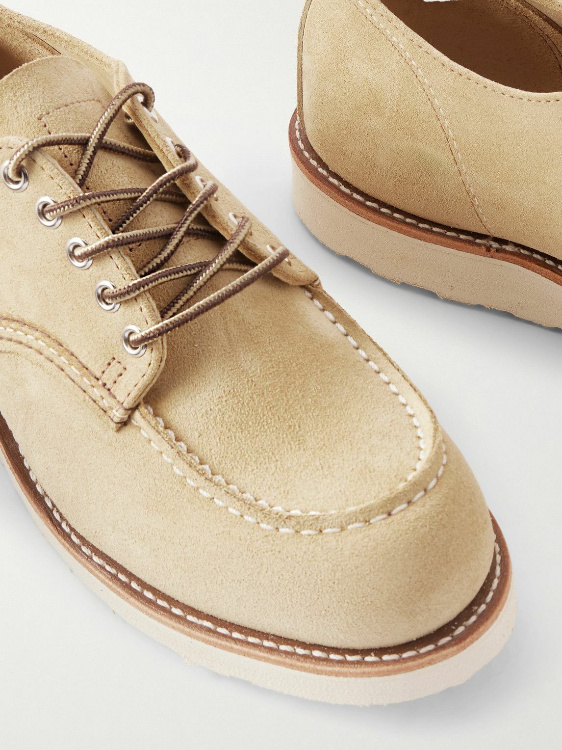 Red Wing Shoes - 8079 Shop Moc Oxford Suede Derby Shoes - Neutrals