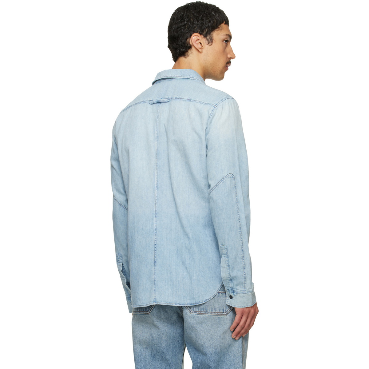 Citizens of Humanity Blue Cairo Utility Denim Shirt