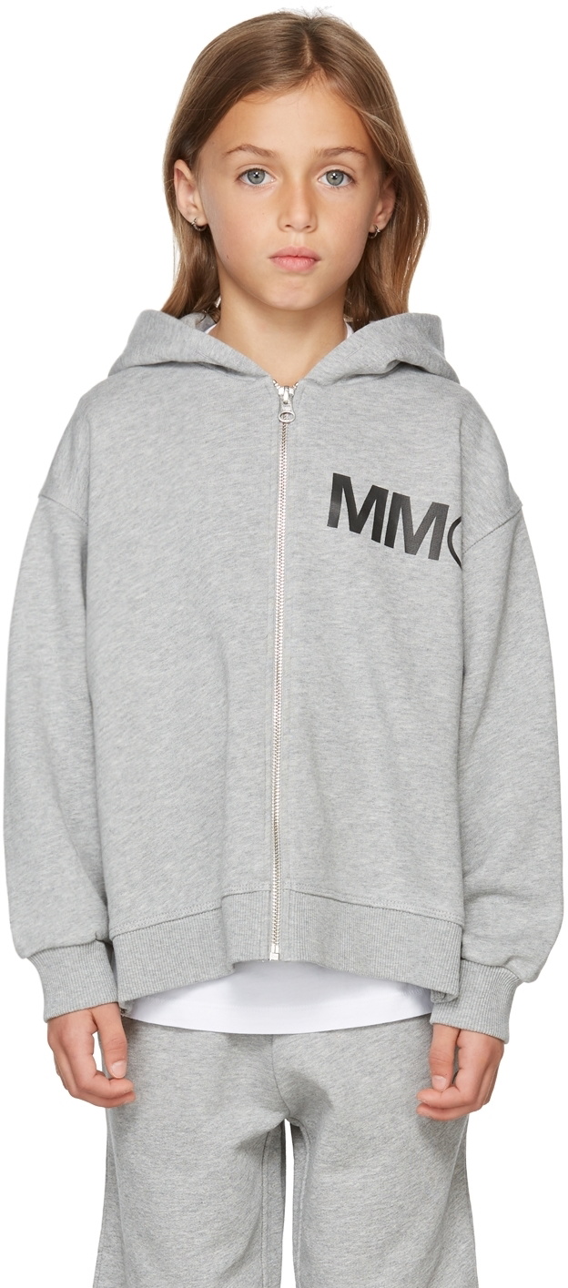 MM6 Maison Margiela Kids Fleece Logo sweatshirt - White