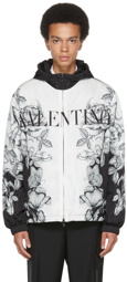 Valentino Black & White Dark Blooming Jacket