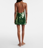 Oséree Marylin sequined halterneck minidress