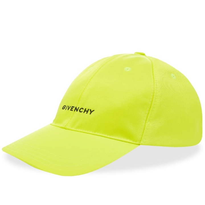 Photo: Givenchy Men's Embroidered Logo Cap in Fluo Yellow