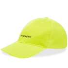 Givenchy Men's Embroidered Logo Cap in Fluo Yellow