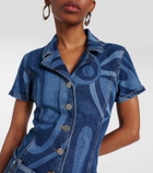 Pucci Marmo-printed denim jumpsuit