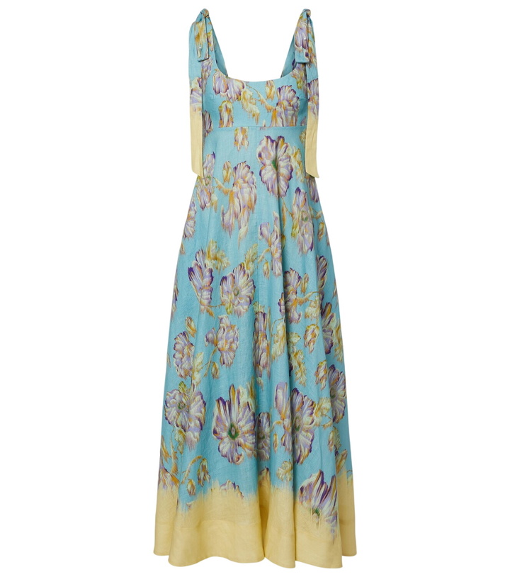 Photo: Alémais Jerry floral linen midi dress