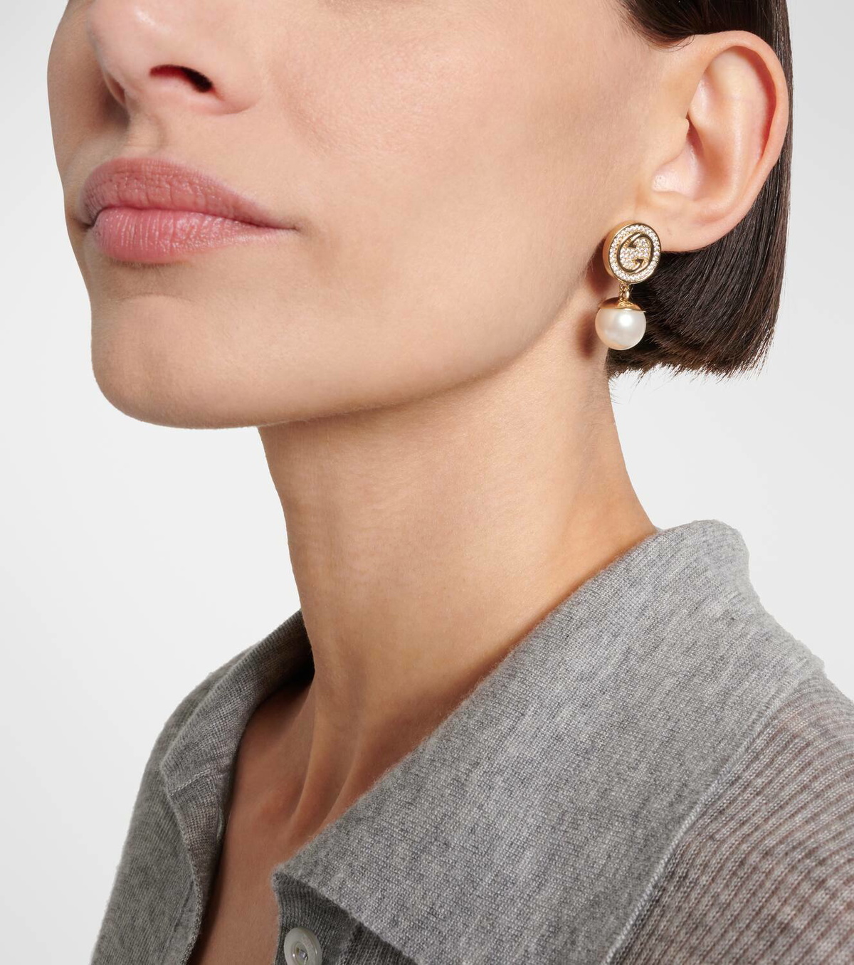 Gucci Gucci Blondie Interlocking G drop earrings Gucci