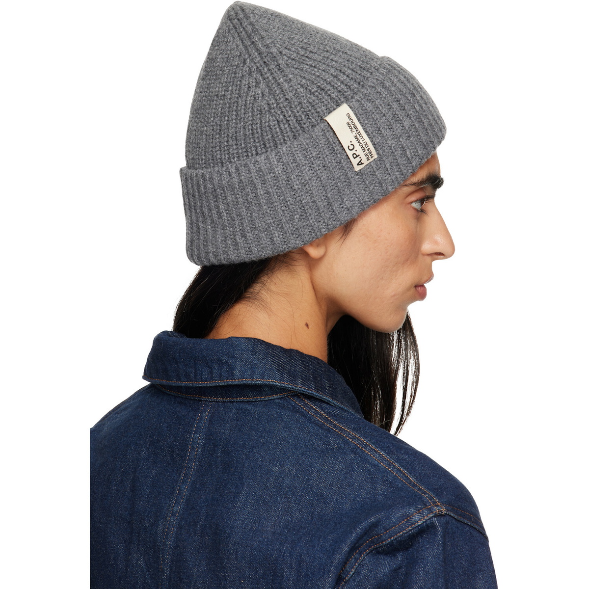 A.P.C. Gray Noa Beanie