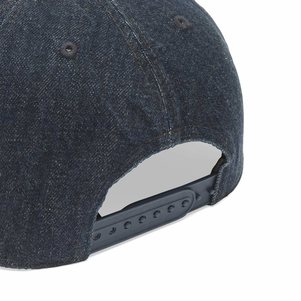 RRL Men's Winged Logo Denim Ball Cap in Rinse 