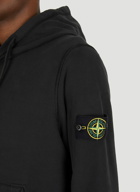 Compass Patch Hooded Sweatshirt in Black