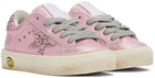 Golden Goose Baby Pink Glitter May Sneakers