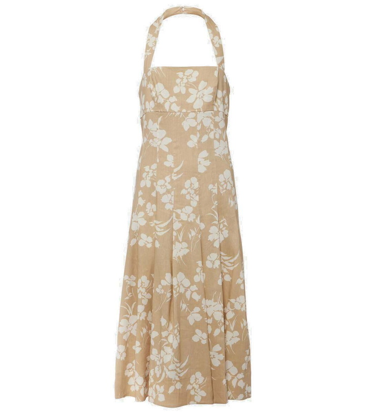 Photo: Veronica Beard Amalia floral linen-blend midi dress