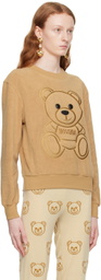 Moschino Beige Teddy Bear Sweatshirt