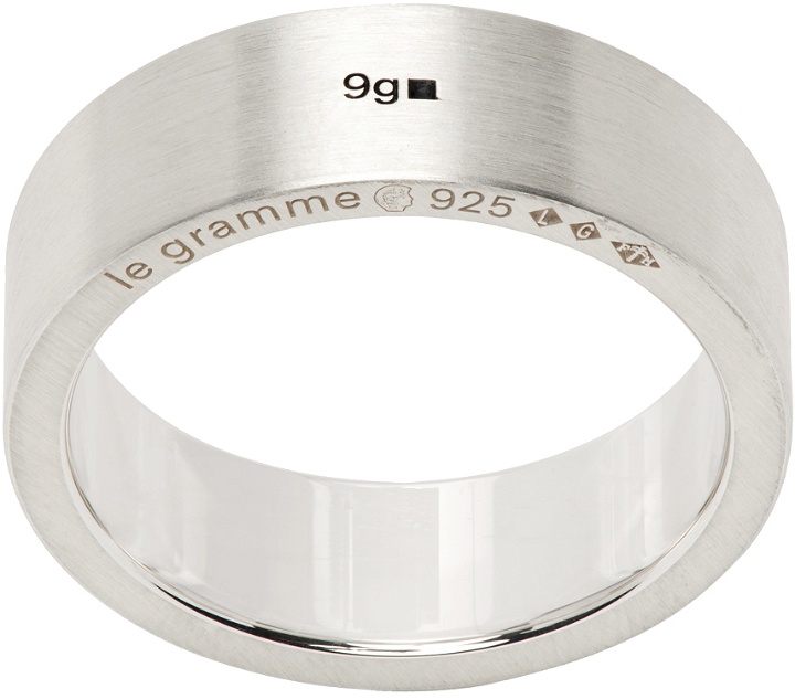 Photo: Le Gramme Silver 'La 9 Grammes' Ribbon Ring