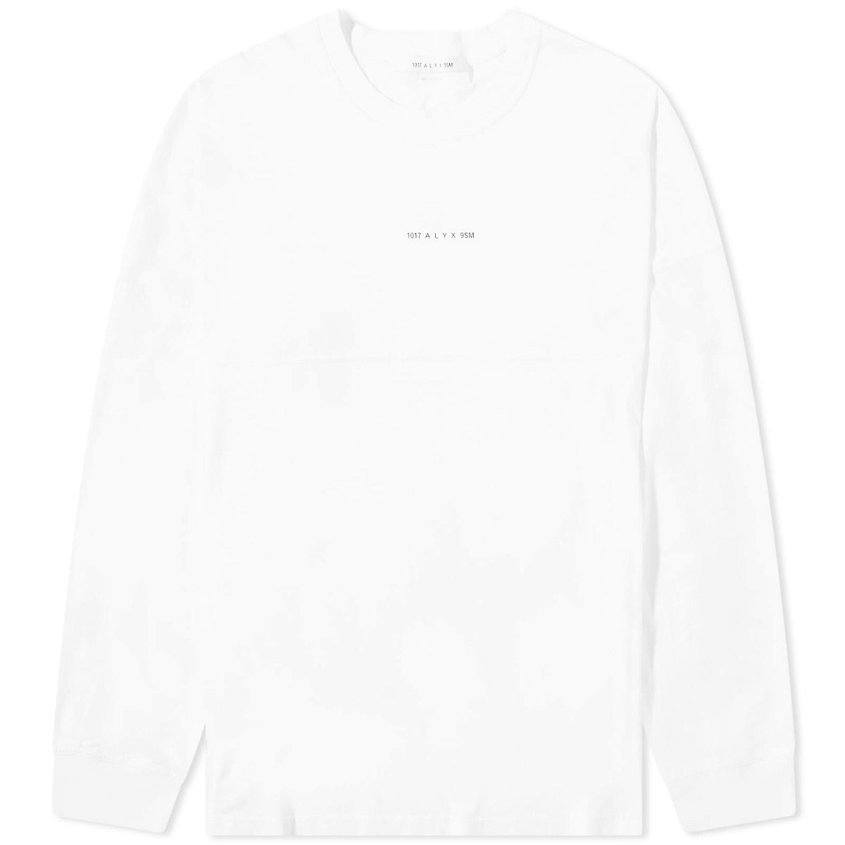 1017 ALYX 9SM Men's Long Sleeve Oversized T-Shirt in White 1017 ALYX 9SM