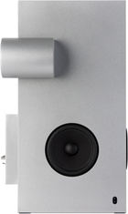Transparent Silver Brutalist Speaker