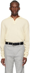 Recto Beige Semi-Sheer Polo