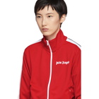 Palm Angels Red and White Classic Track Jacket