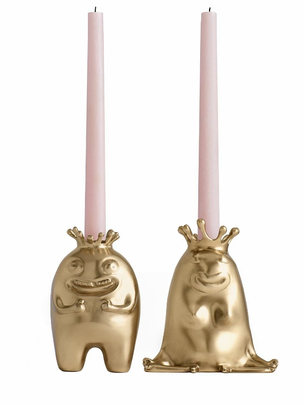 Photo: L'OBJET - Haas King & Queen Set Of 2 Candlesticks