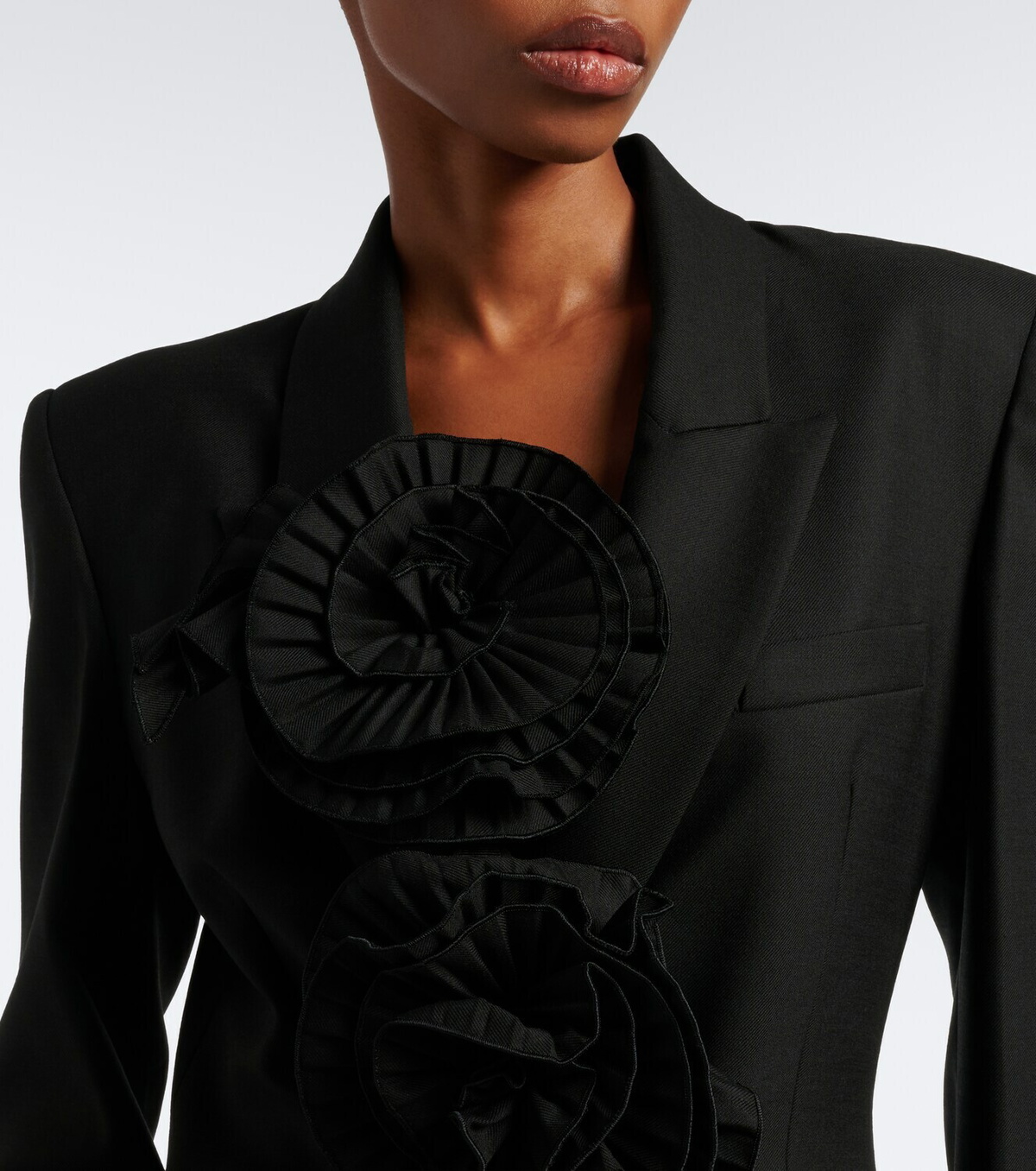 Blumarine Floral-appliqué blazer