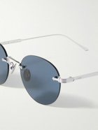 Cartier Eyewear - Frameless Silver-Tone Sunglasses
