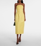 Emilia Wickstead Hailee moiré mikado corset dress