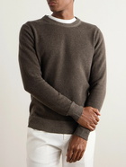 Caruso - Ribbed Wool Sweater - Brown