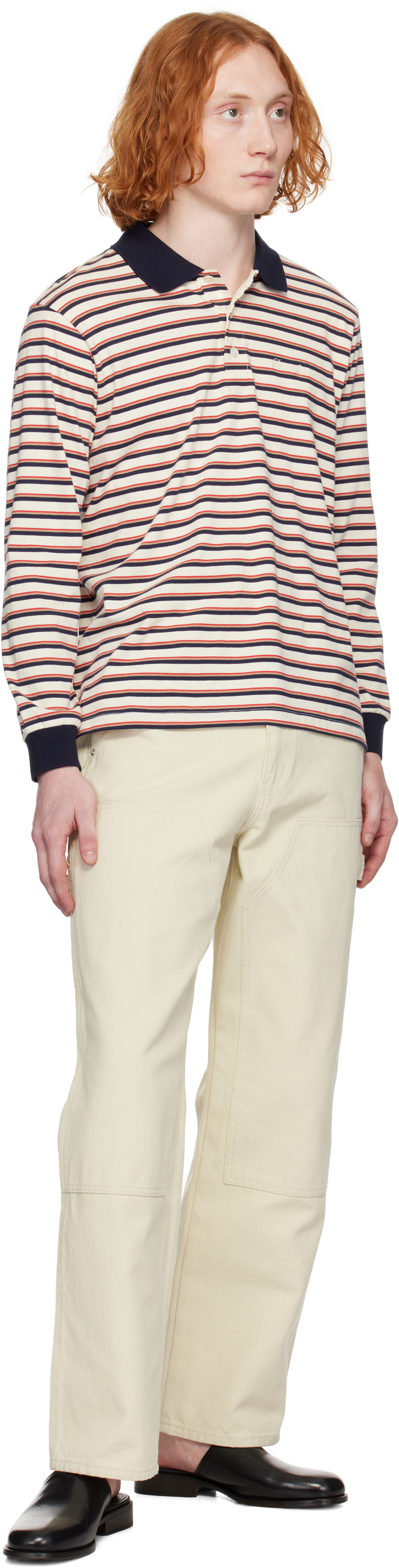 Dunst Multicolor Multi Stripe Collared Polo