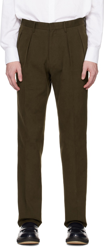 Photo: Ring Jacket Brown Pleated Trousers