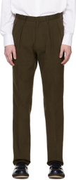 Ring Jacket Brown Pleated Trousers
