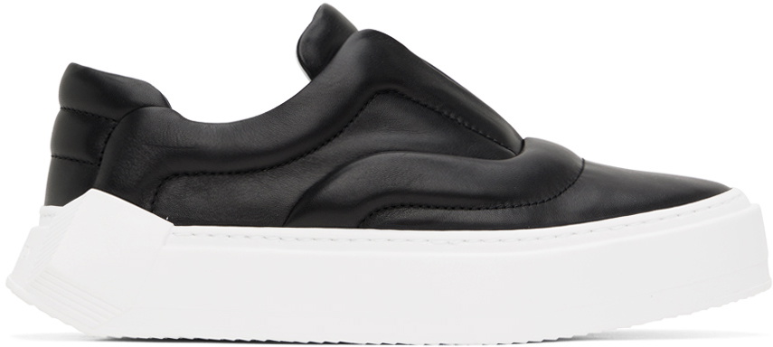 PIERRE HARDY Skate Cubix Sneaker （Black） Pierre Hardy Black Cubix Leather Sneakers Pierre Hardy