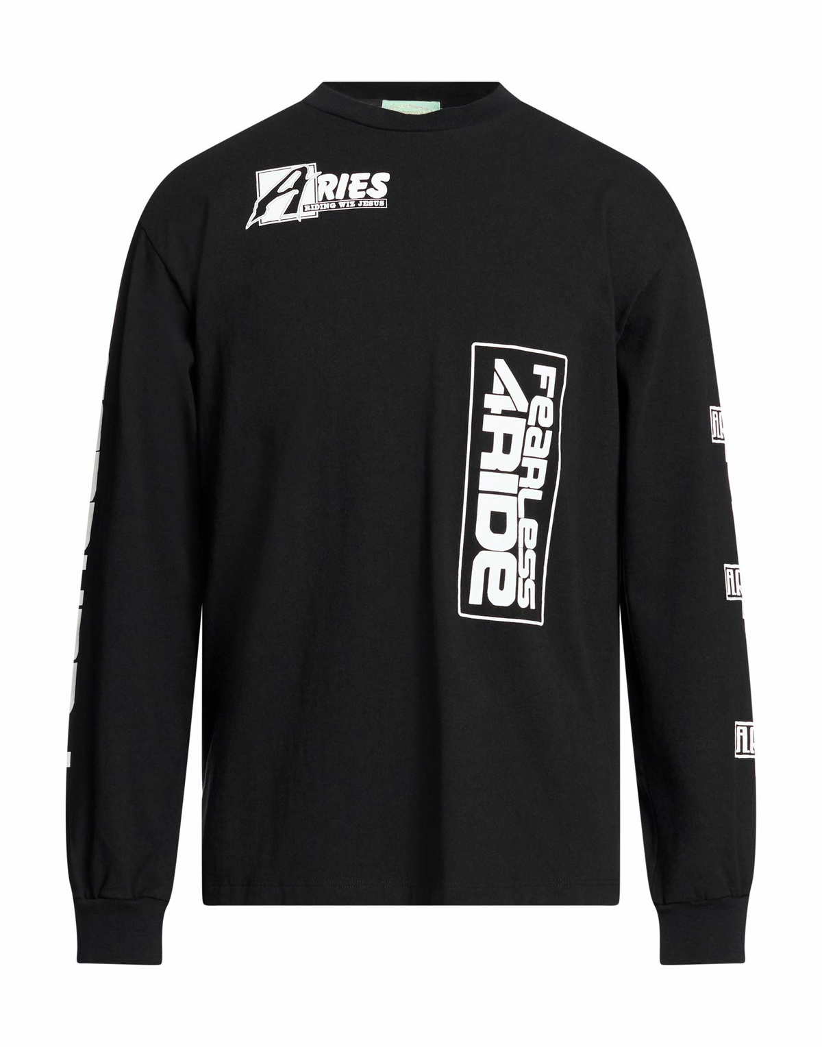 Aries Mens T-shirt in Black