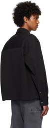 LE17SEPTEMBRE Black Zip & Button Front Jacket