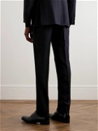 Thom Sweeney - Straight-Leg Wool and Mohair-Blend Twill Suit Trousers - Black