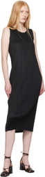 PLEATS PLEASE ISSEY MIYAKE Black Monthly Colors May Maxi Dress