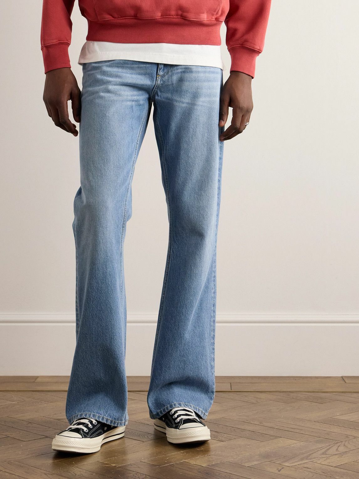 Stockholm Surfboard Club - Straight-Leg Embroidered Jeans - Blue