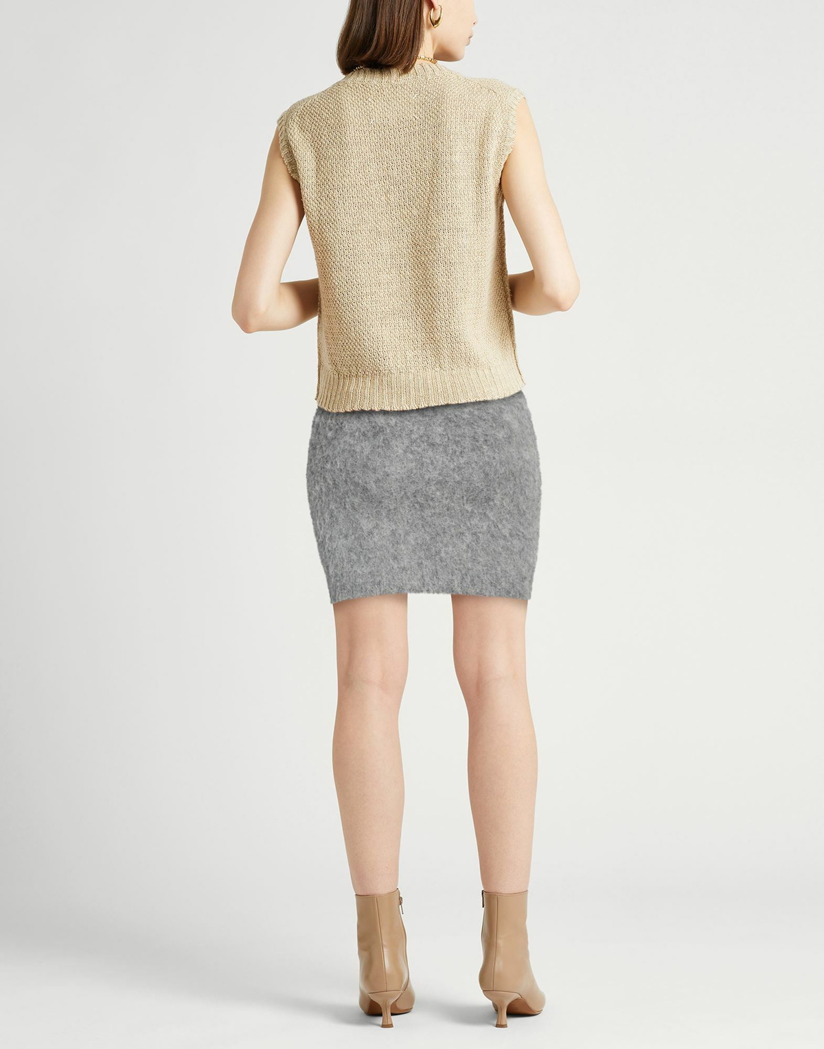Jucca Womens Mini skirt in Grey