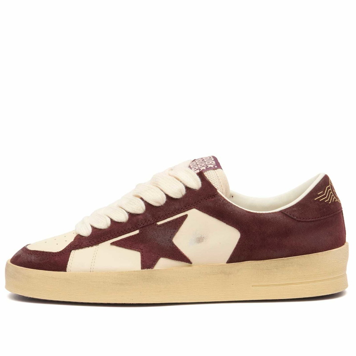 Photo: Golden Goose Women's Stardan Sneaker in Bordeaux/Cream