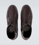 Auralee Leather ankle boots