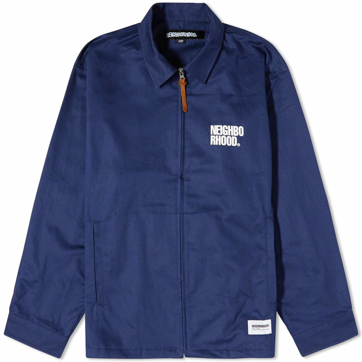 Neighborhood Men's Zip Work Jacket in Navy Neighborhood