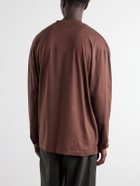 ATON - Cotton-Jersey T-Shirt - Brown