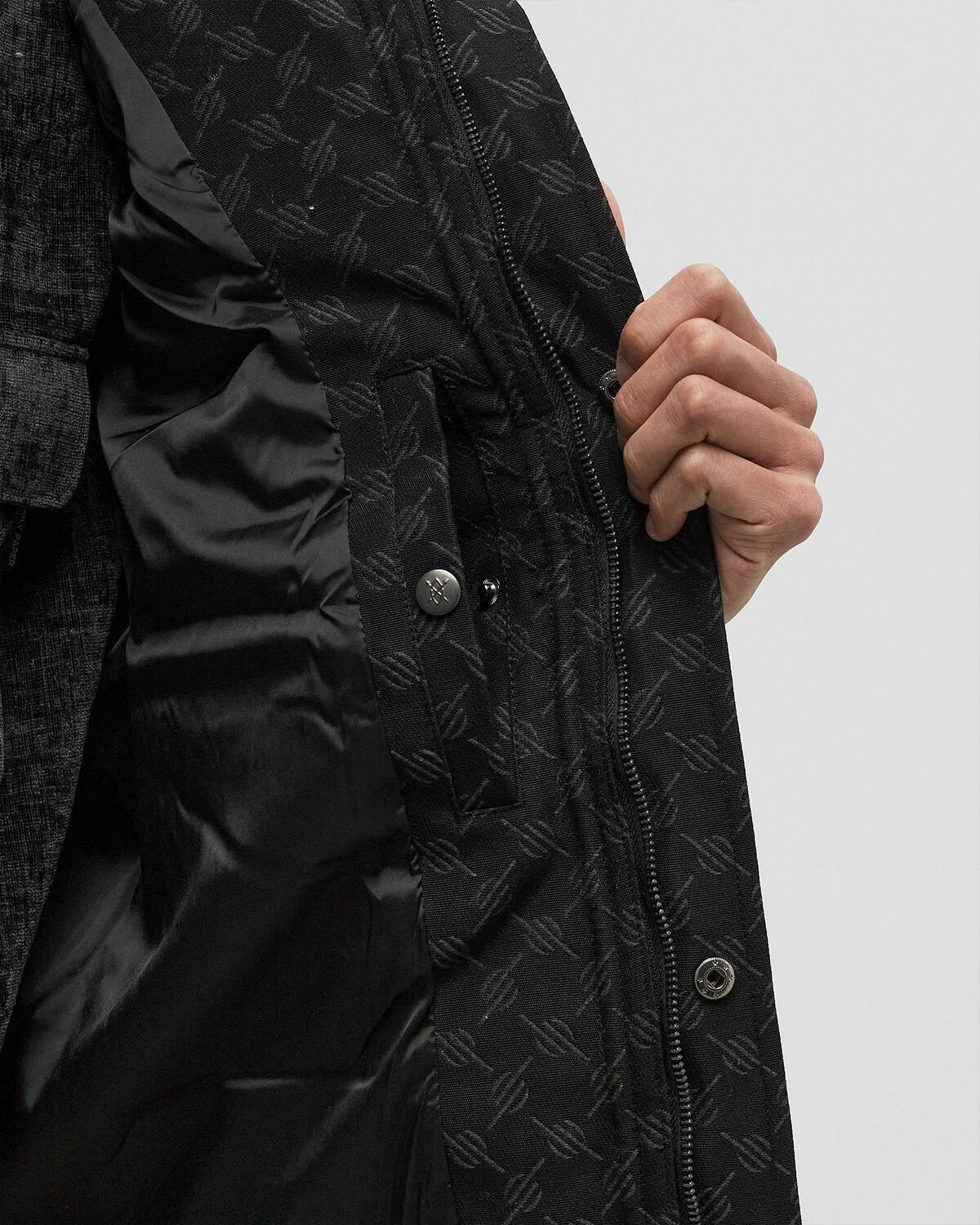 Daily Paper PONDO COTTON MONOGRAM BODYWARMER Black Mens Vest