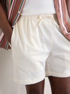 Kardo - Olbia Straight-Leg Cotton Drawstring Shorts - Neutrals