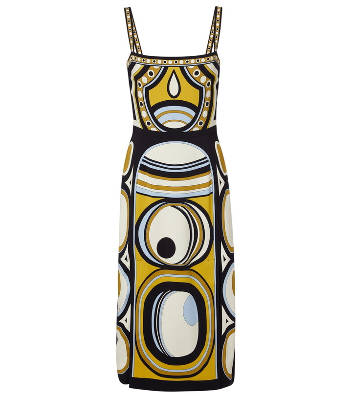 Photo: La DoubleJ Buy Me A Martini printed satin midi dress