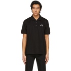 Givenchy Black Embroidered Refracted Logo Polo