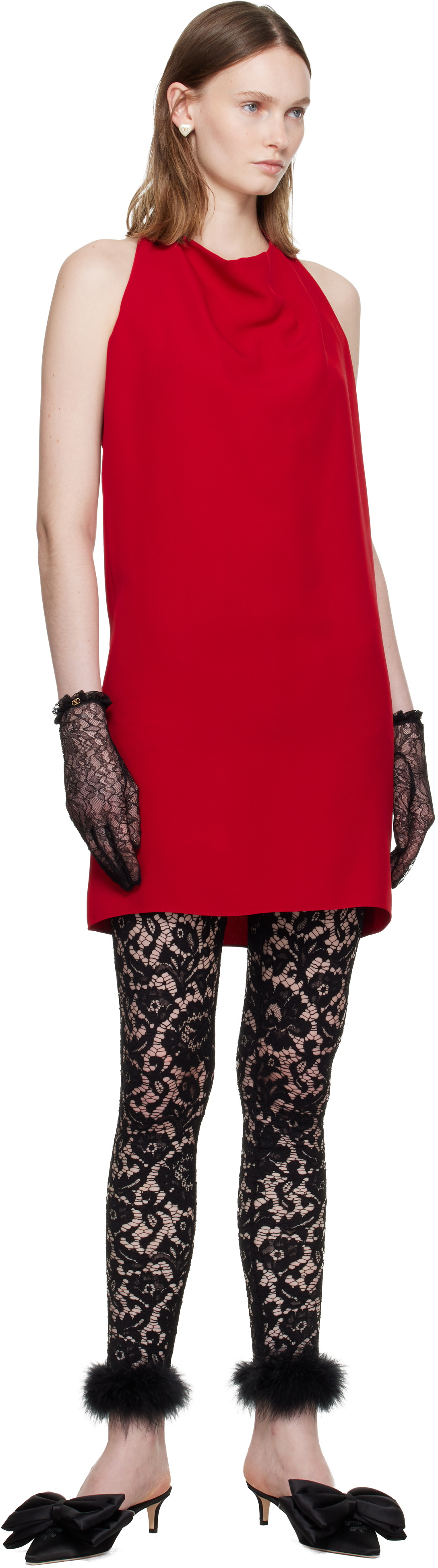 Valentino Red Cady Couture Minidress