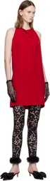 Valentino Red Cady Couture Minidress