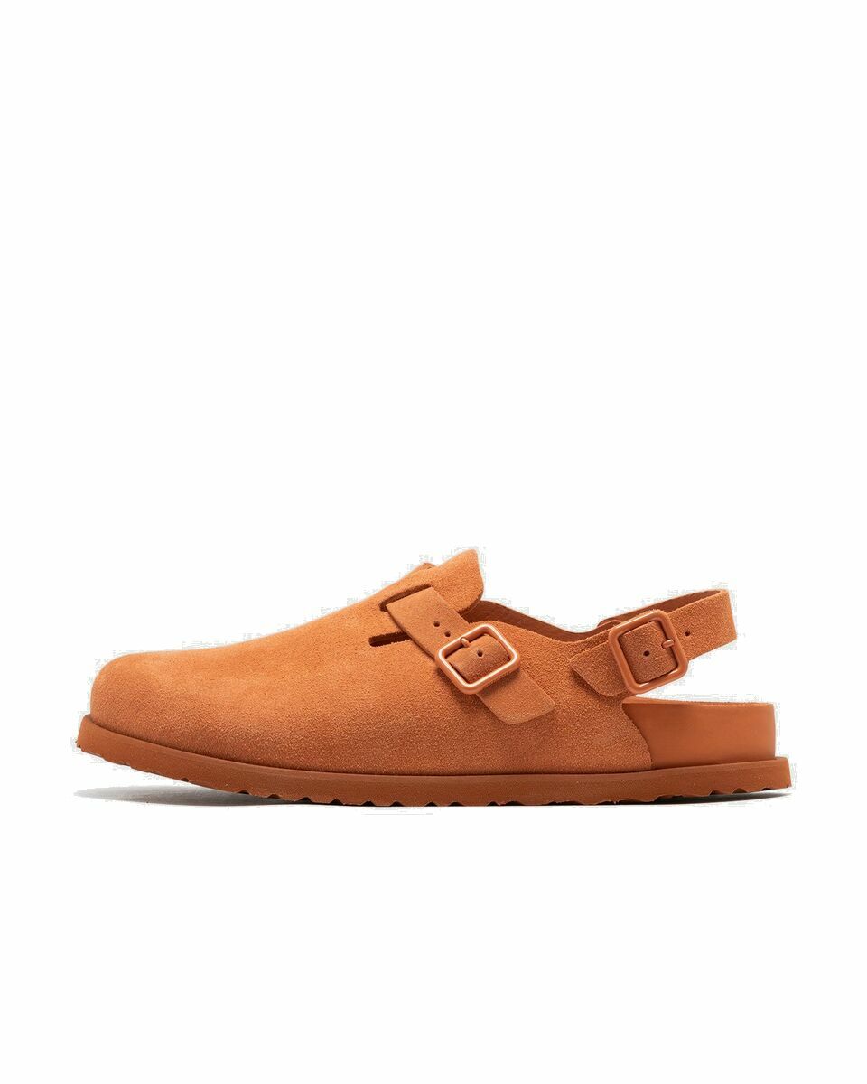 Photo: Birkenstock 1774 Tokio Cazador Leather Orange - Mens - Sandals & Slides